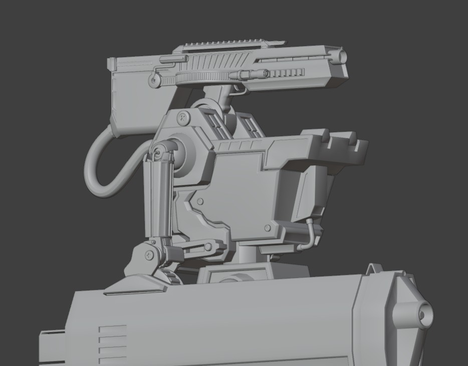 Original Design Combative Robot 3D Model